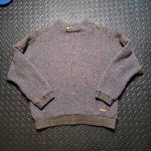 Vintage Commando Sweater, Australian by L'Alpina, Made in Italy, 100% Wool, L